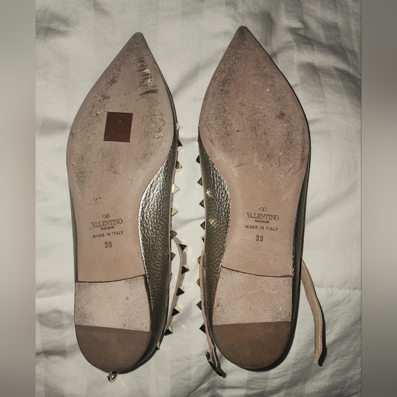 Valentino Rockstud Cage Ballet Flats - Picture 3 of 11